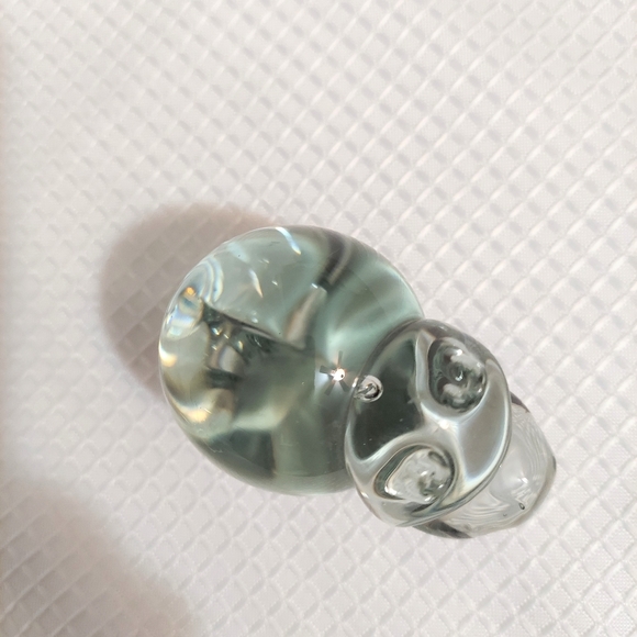 Handmade Glass Hippopotamus Paper Weight - Picture 4 of 10